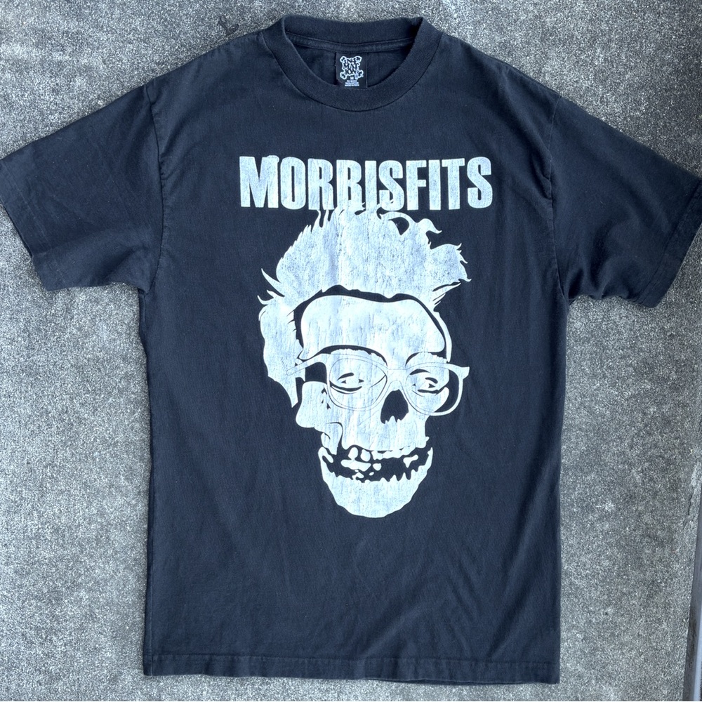 pre-owned In4mation brand "Morrisfits" Morrissey + Misfits t-shirt, size Medium